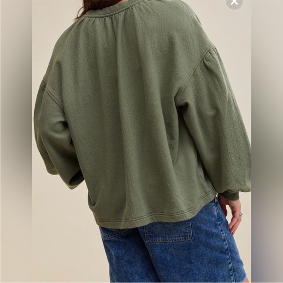 Aerie Olive Green Easy Street Pullover Sweater - Picture 9 of 12